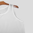 thumbnail image 6 of Gibobby Men Tank Tops Sleeveless Shirts Workout Athletic Muscle Mesh Gym Training Active Athletic Running Vest(XXL,White), 6 of 9