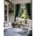 thumbnail image 4 of Outdoor Curtains for Patio Abstract Ombre Sage Green and Black Gradient Waterproof Privacy Outside Curtains with 2 Tiebacks Grommet Top Pergola Curtains for Porch Cabana Gazebo 1 Panel, 54x84 inch, 4 of 7