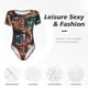 thumbnail image 4 of Balery Whimsical Animal Spiral Body de cuello redondo de manga corta para mujer Tops de manga corta Tops básicos-XX-Large, 4 of 7