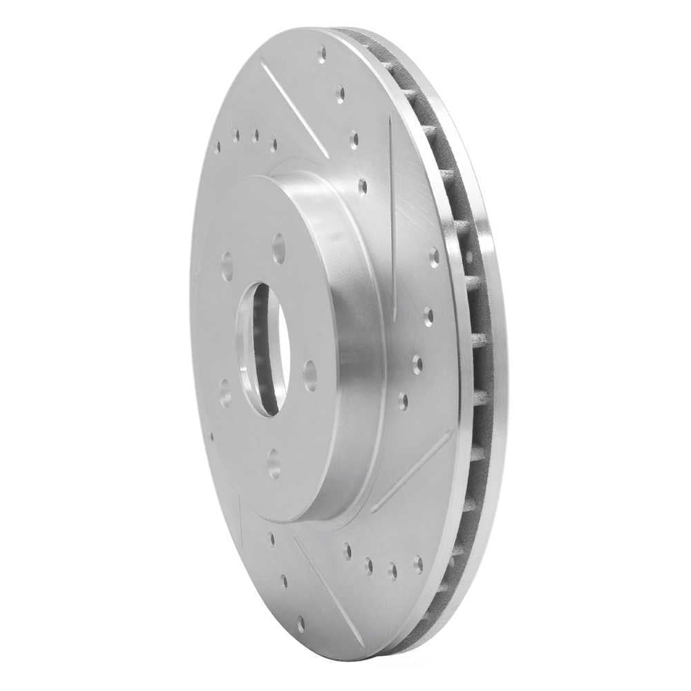 Dynamic Friction Company 631-20012R DFC Brake Rotor - Drilled And Slotted - Silver