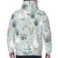 thumbnail image 7 of Salouo Goose and Doodle Flowers Pattern Men's Fall Hoodie Sweatshirt,Sport Hoodie with Pockets for Men Pullover Casual Hooded Sweatshirt-Small, 7 of 7