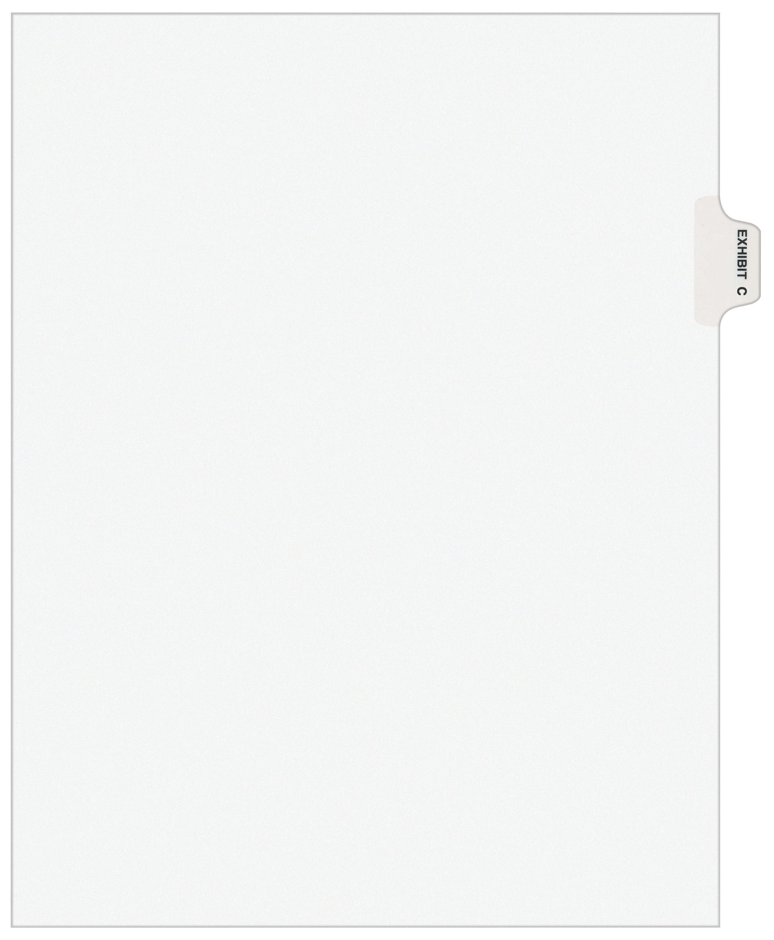 Avery Individual Legal Dividers Avery Style, Letter Size, Side Tab EXHIBIT C (1373)
