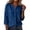 Blue, variant on Stralyhd 3/4 Sleeve Tops for Women Summer Button Down Shirts Casual Dressy V Neck Top Loose Fit Vacation Henley Blouses Beige S