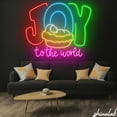 thumbnail image 2 of Shinelab Joy to the World Neon Sign, Nativity LED Light for Christmas Jesus Home Decor 15387, 2 of 3