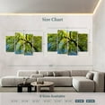 thumbnail image 3 of Elephant Stock Under A Weeping Willow Tree Wall Art - Horizontal Multi Panel Canvas - Living Room Wall Decor - Floral And Botanical Multi Panel - Black And Gray Decor - 75" x 48", 3 of 4