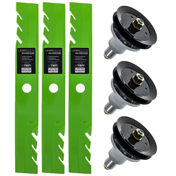 8TEN Blade Spindle Kit for Exmark 109-9018 116-5175-S 52-inch MK1009637