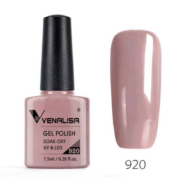 Venalisa Venta caliente Soak Off UV LED Gel 60 colores 7.5ml Super Shinning Nail Gel Polish Laca Cobertura completa Pure Color Series Tan Jianjun unisex