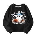 thumbnail image 6 of Taqqpue Kids Hoodies Halloween Graphic Print Long Sleeve Crew Neck Pullover Fleece Sweatshirt Fall Winter Cozy Oversize Blouse Tops for Boys Girls Size 1-12, 6 of 6