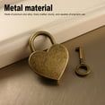 thumbnail image 3 of Juego De Llaves Con Candado De Corazón De Metal, Cerradura Decorativa En Forma De Corazón Para Joyero Y Equipaje, 3 of 7