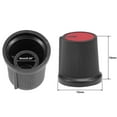 thumbnail image 2 of 20Pcs Plastic Potentiometer Volume Control Rotary Knob Knurled Shaft Red, 2 of 4