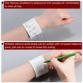 thumbnail image 6 of Silicone Memo Wrist Band 20cm 8 Inch Measure 237mm x 46mm Line, White, 2 Pieces, 6 of 6