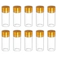thumbnail image 1 of Uxcell 10Pcs Mini Frascos de Vidrio con Tapas, 10ml Frascos Transparentes Pequeños Vacíos para Manualidades DIY Decoraciones de Fiesta de Boda, 1 of 7