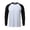 White, variant on SRZYMJ Men's Long Sleeve Crew Neck Baseball Shirt, Casual Dynamic Cotton Raglan T Shirts