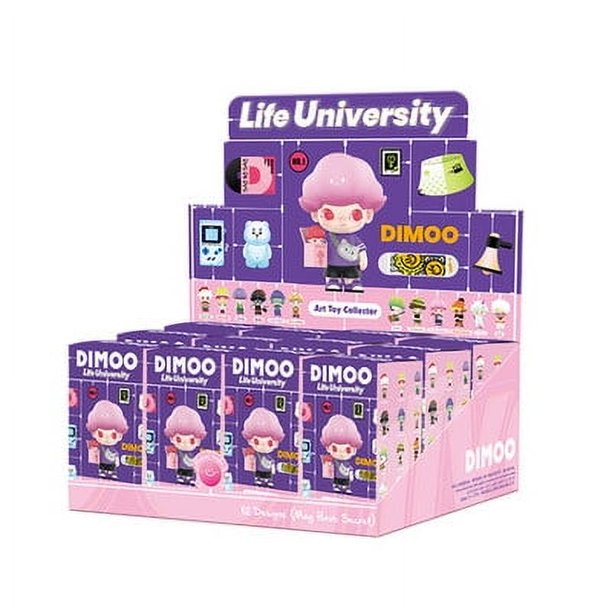 2025 POP MART Dimoo Life University Series Caja sorpresa Juguetes Figuras de acción de anime kawaii Caja misteriosa Muñecas Regalo para niñas