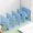 Blue, variant on ‌Bookstand Large Bookshelf‌ - Adjustable Student Desk Organizer with Storage Baffle for Textbooks and Notebooks - Keeps Study Area Organized and Clutter-Free