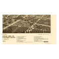 thumbnail image 2 of Historic Panoramic View - Deland Florida - Beck 1884 - Vintage Wall Art, 2 of 4