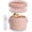 Blush, variant on Cook With Color Heated Lunch Box Electric Food Warmer, Round 1.1L Portable Bento Box for Adults, Blush