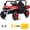 Red, variant on 12V Ride on Dump Truck with Parent Remote Control, Single Seater Electric Farm Truck, Powered Dump Bed, Double Opening Doors, Suspension, LED Lights, MP3 & Horn, Red