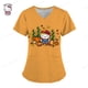 thumbnail image 3 of Uniforme de Hello Kitty para mujer, camisa de trabajo de enfermera con estampado de dibujos animados de Hello Kitty, bata con bolsillo, uniforme de enfermería para Navidad, 3 of 5