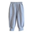 thumbnail image 4 of Faraee Kids Jogger Pants Elastic Waist Toddler Boys Casual Sweatpants with Side Pockets 2T 3T 4T 5T 6T 7T Loose Fit Solid Color Cotton Active Soft Trousers, 4 of 9