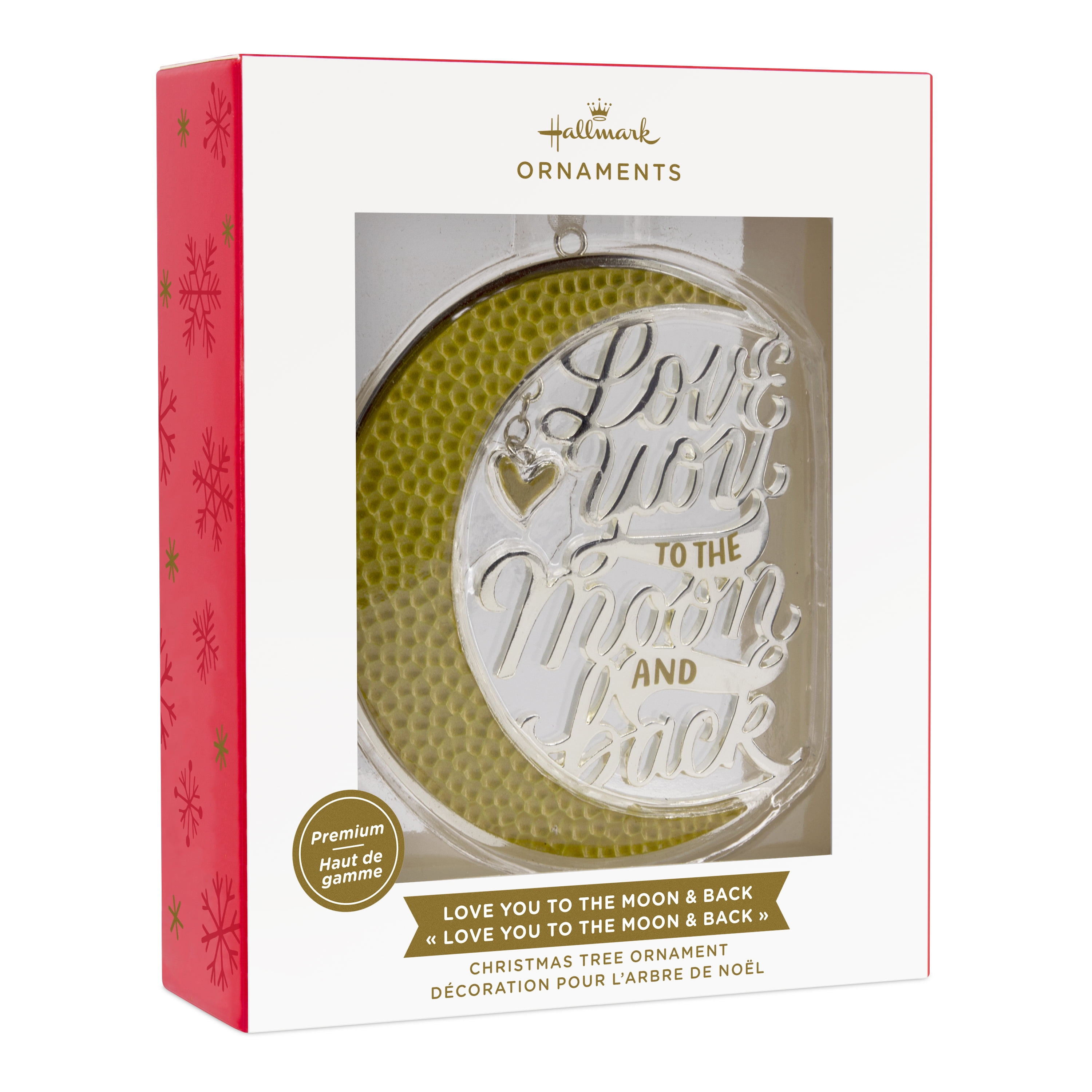 Hallmark Love You to the Moon and Back Christmas Ornament, Metal