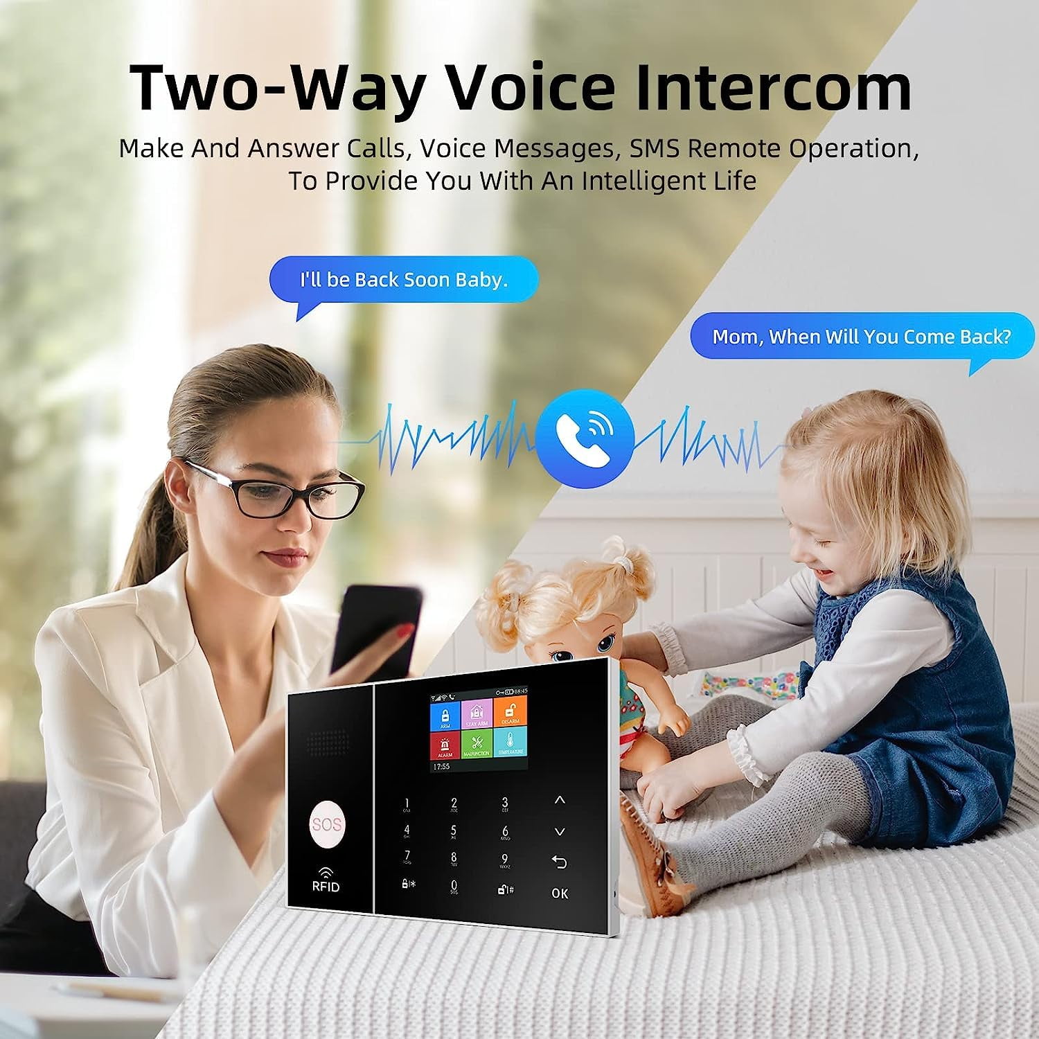 PGST WiFi+GSM/4G Home Smart Alarm Security System Kit,DIY Wireless Burglar Alert System Anti-Theft,Motion Detector,Door Window Sensor,External Siren,Smart Life Tuya APP,NO Monthly Fees (PG108-A)