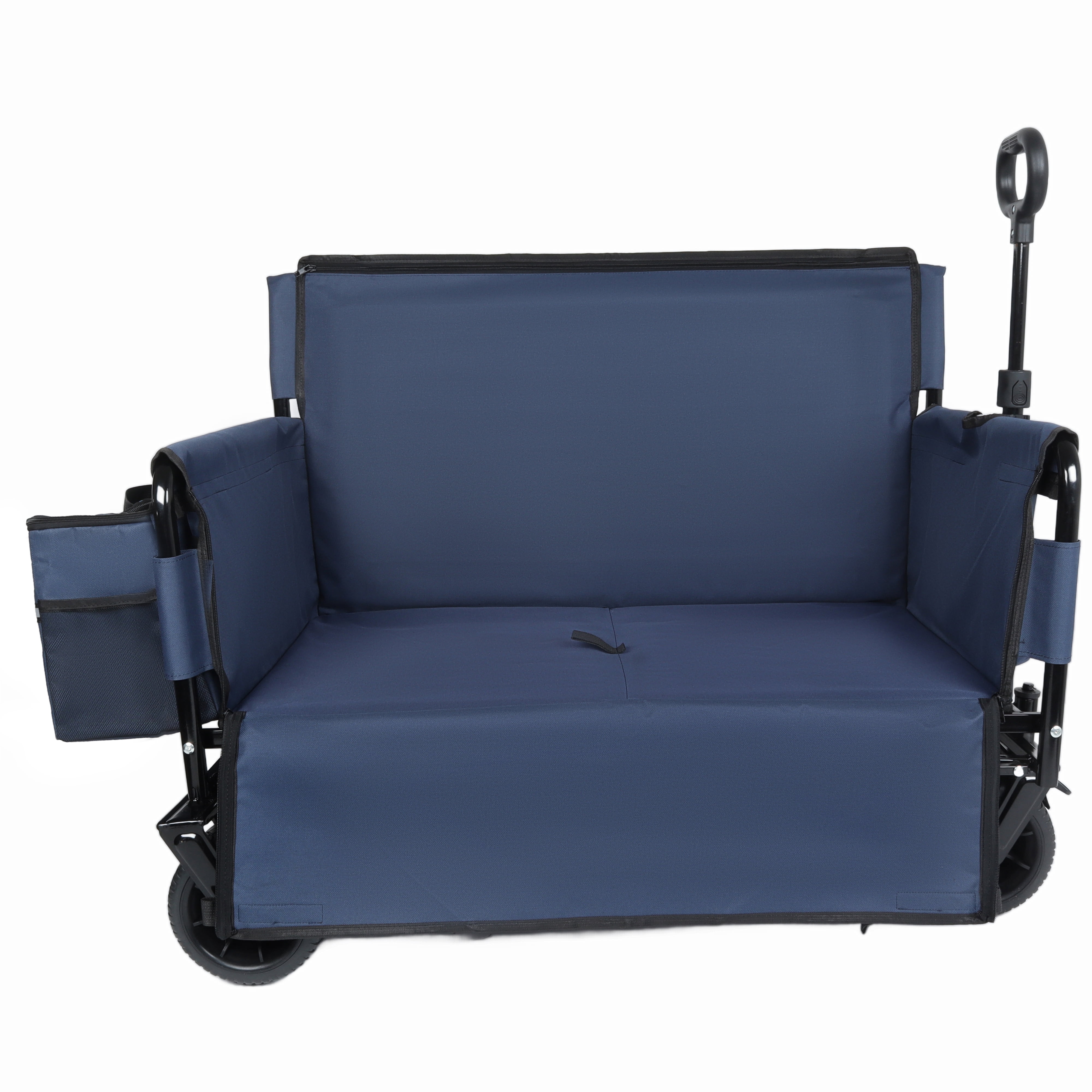 3-in-1 Convertible Wagon with Bench Seat, 500LBS Load Capacity, Patent-Protected Utility Cart for Camping & Outdoor Use