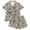 v-178Coffee449, variant on HAYIMI Leopard Printed Pajama Sets For Women 2 Piece, Lapel Collar Short Sleeve Button Shirt With Matching Shorts, Trim Detail Nightwear Loungewear