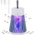 thumbnail image 1 of Bug Zapper Lámpara Mata Mosquitos y Moscas Recargable para Interiores con Lazo para Colgar Lámpara Mata Insectos Portátil USB Trampa LED para el Hogar Dormitorio Camping Al Aire Libre Gris Sincero Electrónica, 1 of 5