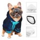 thumbnail image 3 of Fotbe Blue Marble And Gold Sudadera con Estampado para Perros Pequeños – Suéter con Capucha para Mascotas, Tela Suave de Forro Polar con Bolsillo-Medium, 3 of 7