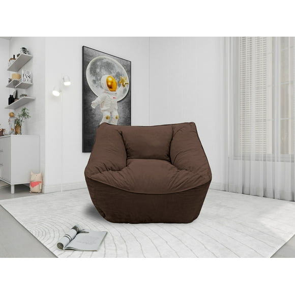 Sillon Puff El Bazar Store Chocolate, Sillon Ocasional