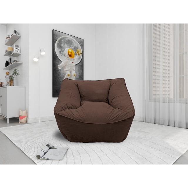 Sillon Puff El Bazar Store Chocolate, Sillon Ocasional