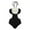 B, variant on Edvintorg Women's Ruffled One Piece Swimsuit Monokini Black Flounce Tight Fitting Bikini Sexy Adjustable Straps Slimming Swimsuit Bathing Suit