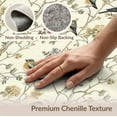 thumbnail image 6 of ODIKA 2'x3' Washable Throw Rug Long Sage Songbird Arch Vintage Cartouche Folk Bathroom Extra for Hallway, Study Room, Non-Slip Low Profile, Flatwoven, 6 of 7