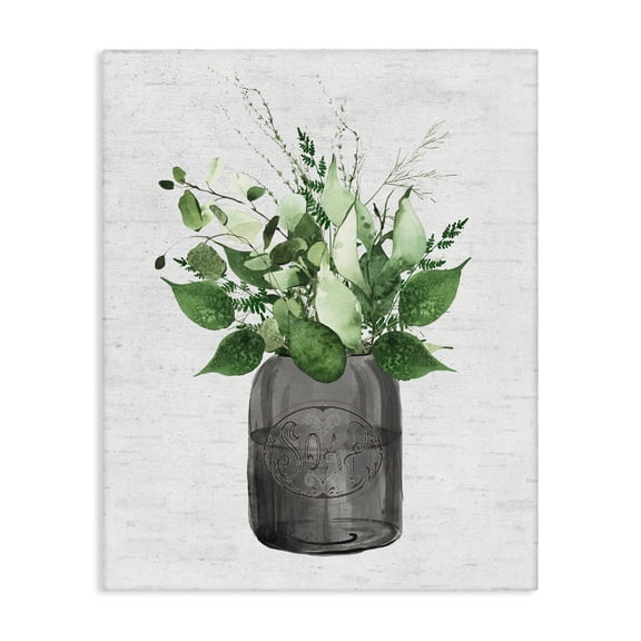 Vintage Soap Jar Herbs Canvas Wall Art, design by Lettered and Lined