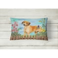 thumbnail image 2 of Carolines Treasures CK1238PW1216 Rhodesian Ridgeback Spring Canvas Fabric Decorative Pillow  12H x16W multicolor, 2 of 3