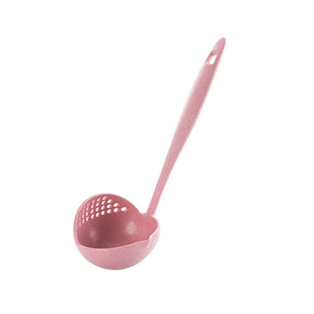 

SuoKom 1PCS 2-in-1 Long Handle Filter Skimmer Hot Pot Porridge Soup Spoon