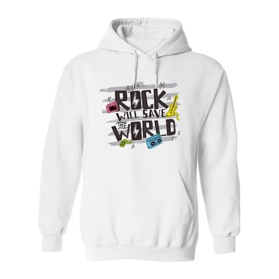 Rock Save The World Hoodie Women -Image by Shutterstock, Female x-Large