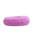thumbnail image 4 of Almohada de terciopelo en forma de U, almohada cervical de espuma viscoelástica de rebote, cojín de viaje para descanso, color morado, 4 of 8
