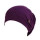 thumbnail image 5 of Sonducket Turbante musulmán Bouffant Caps Botones Stretch Hijabs Hat Transpirable Chemo Head Wrap Accesorios Pacientes deep purple Morado oscuro 2Conjunto, 5 of 6