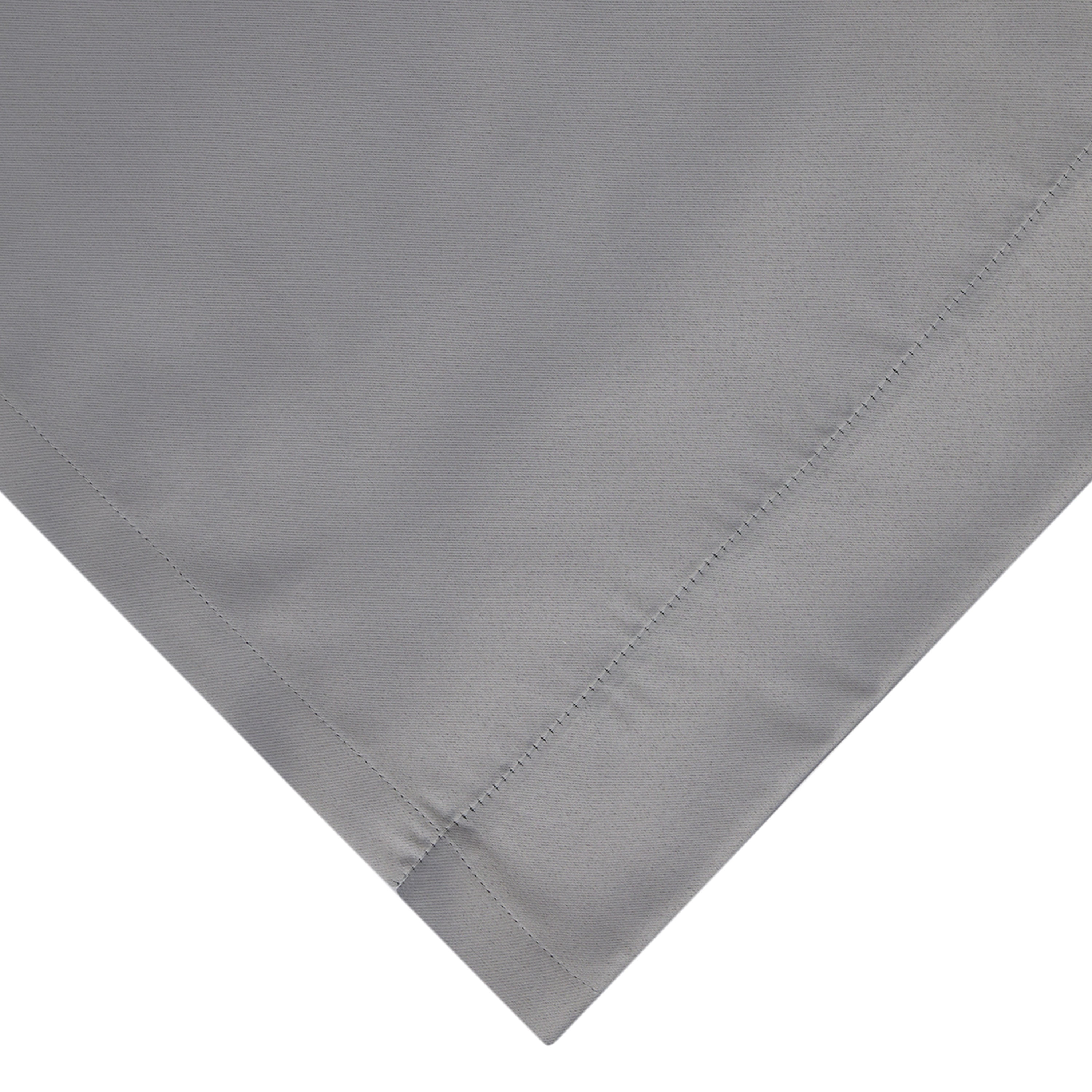 Your Zone Solid Blackout Curtain Panel Pair, Set of 2, Soft Silver, 30" W x 63" L