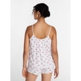 thumbnail image 4 of Joyspun Women’s Modal-Blend Ruffle Trim Cami and Shorts Sleepwear Set, 2-Piece, Sizes XS-3X, 4 of 6