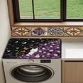 thumbnail image 4 of ZIATUBLES Washer Dryer Countertop Cover Pad Multiple Washing Machine Top Dust Cover Mat for Laundry Room Kitchen Home Decor Accessories, 24 x 19.7 Inch, Daisy Butterfly White Cat, 4 of 7