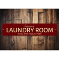 thumbnail image 1 of Wash Dry Fold Repeat Novelty Sign, Metal Wall Decor - 4x18 inches, 1 of 4