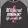 thumbnail image 4 of Inktastic Without Music Life Would Be Flat Women's Plus Size T-Shirt, 4 of 5