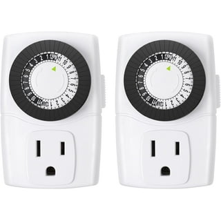 BLACK+DECKER Light Timers, Indoor, Programmable, 2 Pack, with Polarized  Outlet - Analog Timer Outlet with