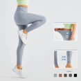 thumbnail image 2 of Mallas deportivas para mujer, ropa deportiva sin costuras para gimnasio, correr, Yoga, pantalones de realce de cintura alta, para correr, 2 of 5
