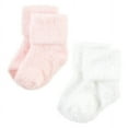 thumbnail image 3 of Hudson Baby Infant Girl Cozy Chenille Newborn and Terry Socks, Pink Heart, 12-24 Months, 3 of 6