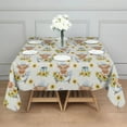 thumbnail image 3 of Gray Highland Cow Bathtub Sunflower Pattern Square Tablecloth,Waterproof Square Table Cover,Wipeable Spillproof Washable Table Cover for Home Kitchen Party Decor 42"X42"(107x107cm), 3 of 6