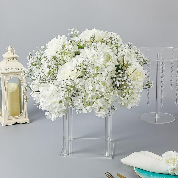 Bola de flores de boda,Centros de mesa de boda Bola de flores artificiales,Bolas de flores de seda para centros de mesa de fiesta de bodas,Decoraciones de mesa de ramo de arreglos florales